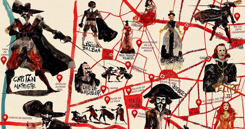mapa ilustrado alatriste