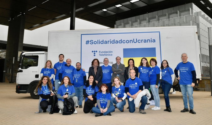 Telefónica ayuda a Ucrania
