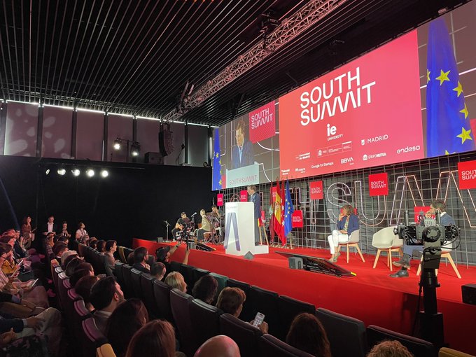 El alcalde de Madrid, José Luis Martínez-Almeida, en la inaguración de la edición de 2024 de SOuth Summit