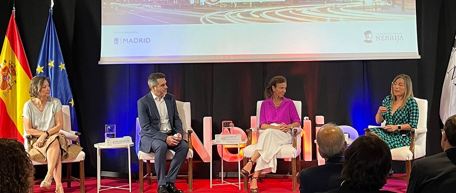 La concejala delegada de Turismo, Almudena Maíllo, participando en la jornada ‘Destino Madrid: Hacia la vanguardia en el Turismo Global’