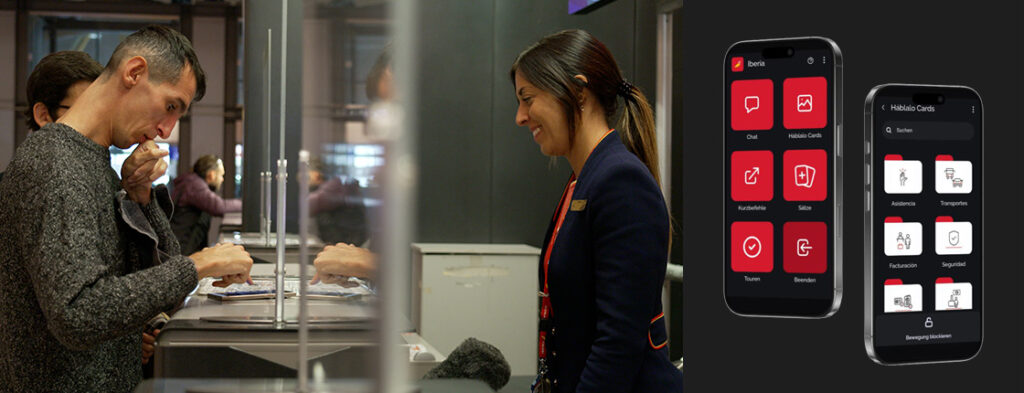 Iberia presenta ‘Háblalo’, una app para eliminar barreras en la comunicación.