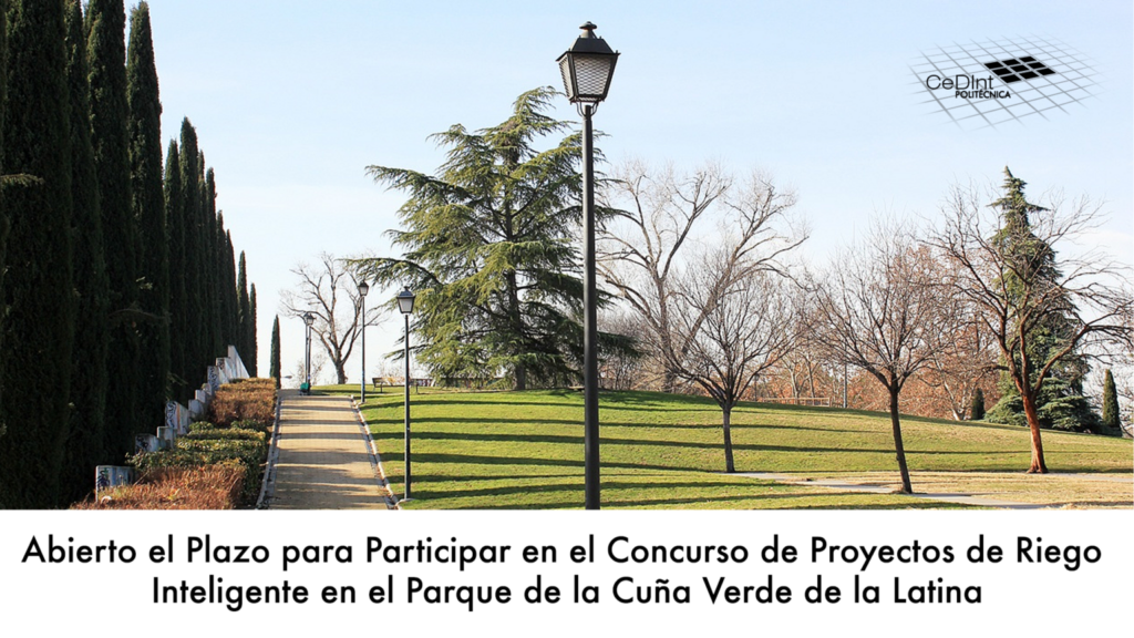 abierto el plazo para participar en el concurso de proyectos de riego inteligente en el parque de la cuña verde de la latina