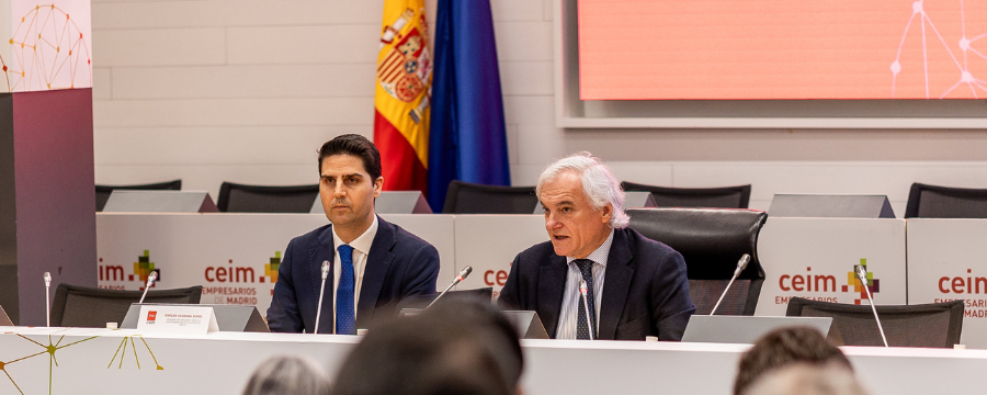 A la derecha, Miguel Garrido, presidente de CEIM.