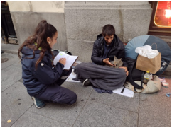 taquillas callejeras para personas sin hogar