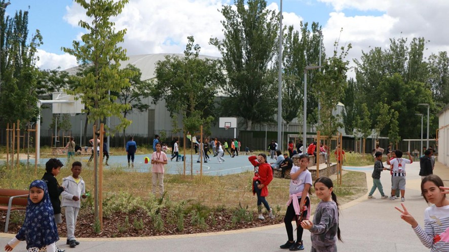 Proyecto de renaturalización y adaptación climática de patios escolares | wemadrid