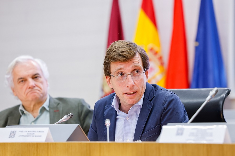 El alcalde de Madrid, José Luis Martínez Almeida, en la jornada de innovación de CEIM.