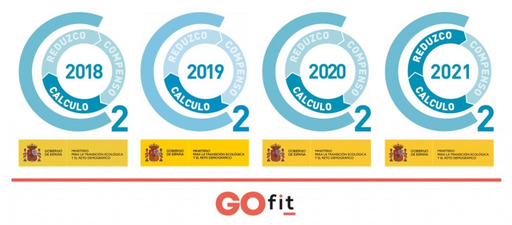 GoFit ha recibido el sello oficial Calculo y Reduzco por reducir su huella de carbono.