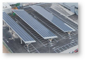 Marquesinas fotovoltaicas